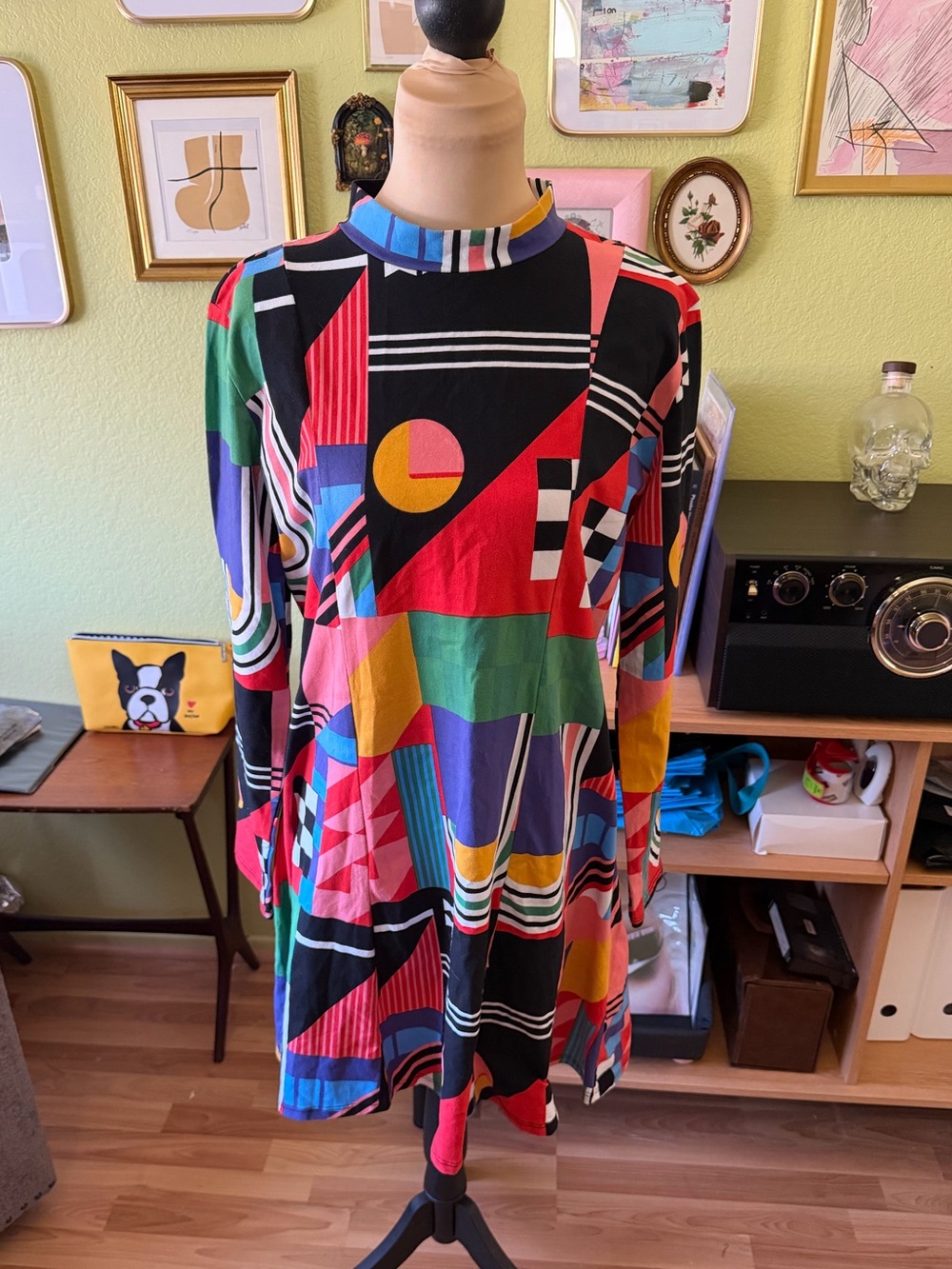 NWT Nooworks Tonya Dress in Ansley Geometric Print - Size 2X